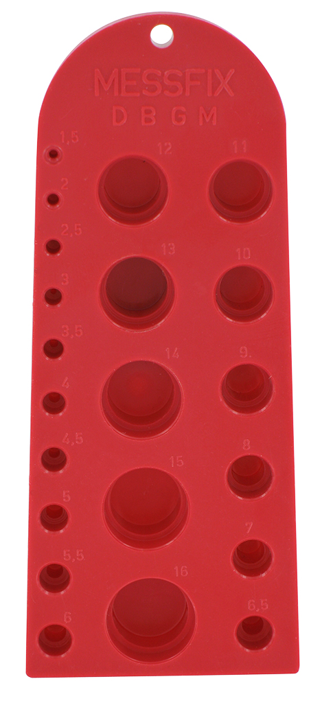 Schlauchlehre Rot für die PLP-Schlauchpumpen